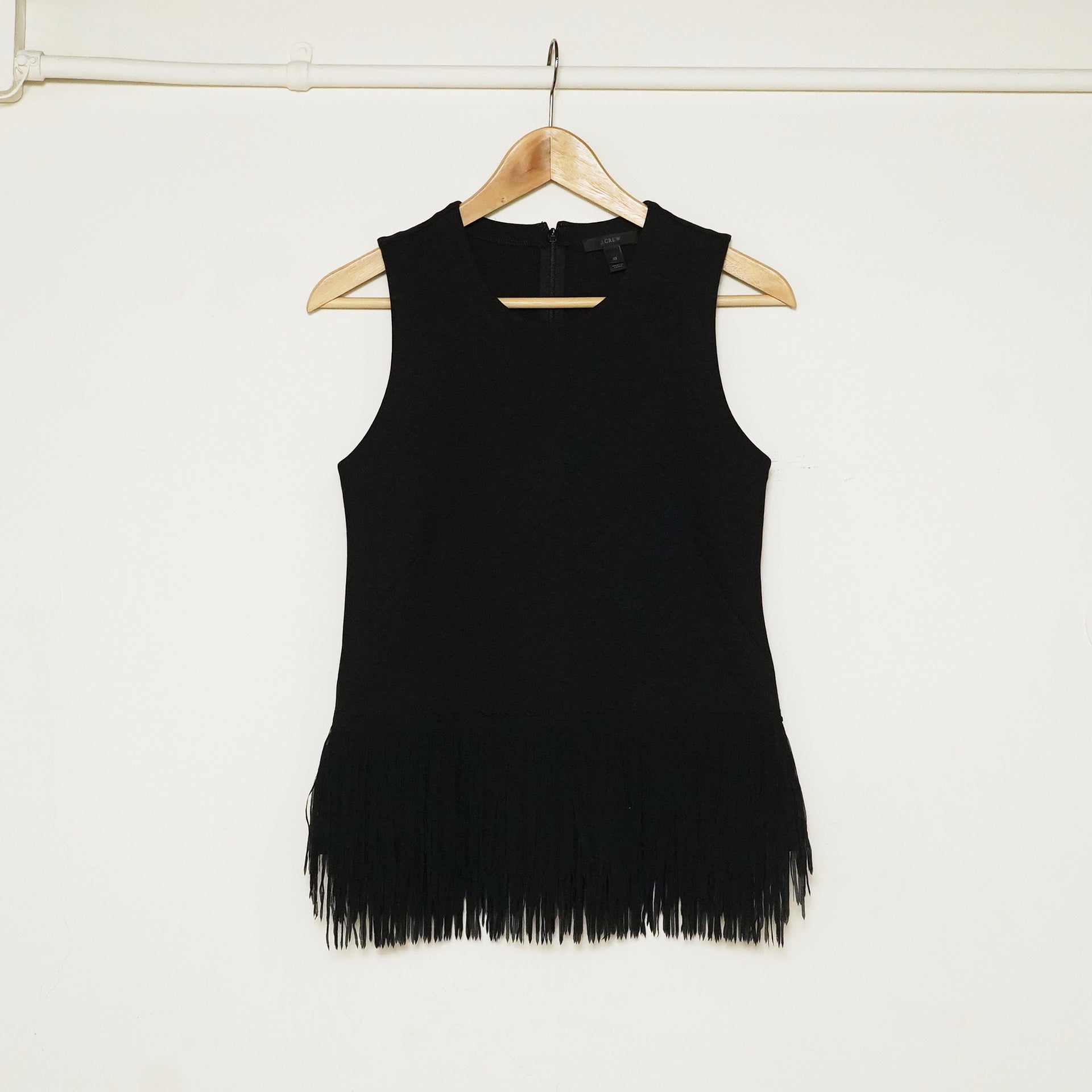 BLACK FRINGE TOP