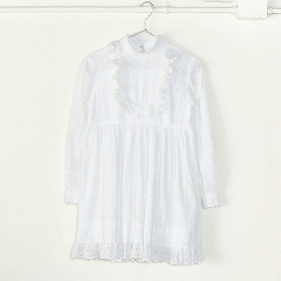 Volume White Lace Dress