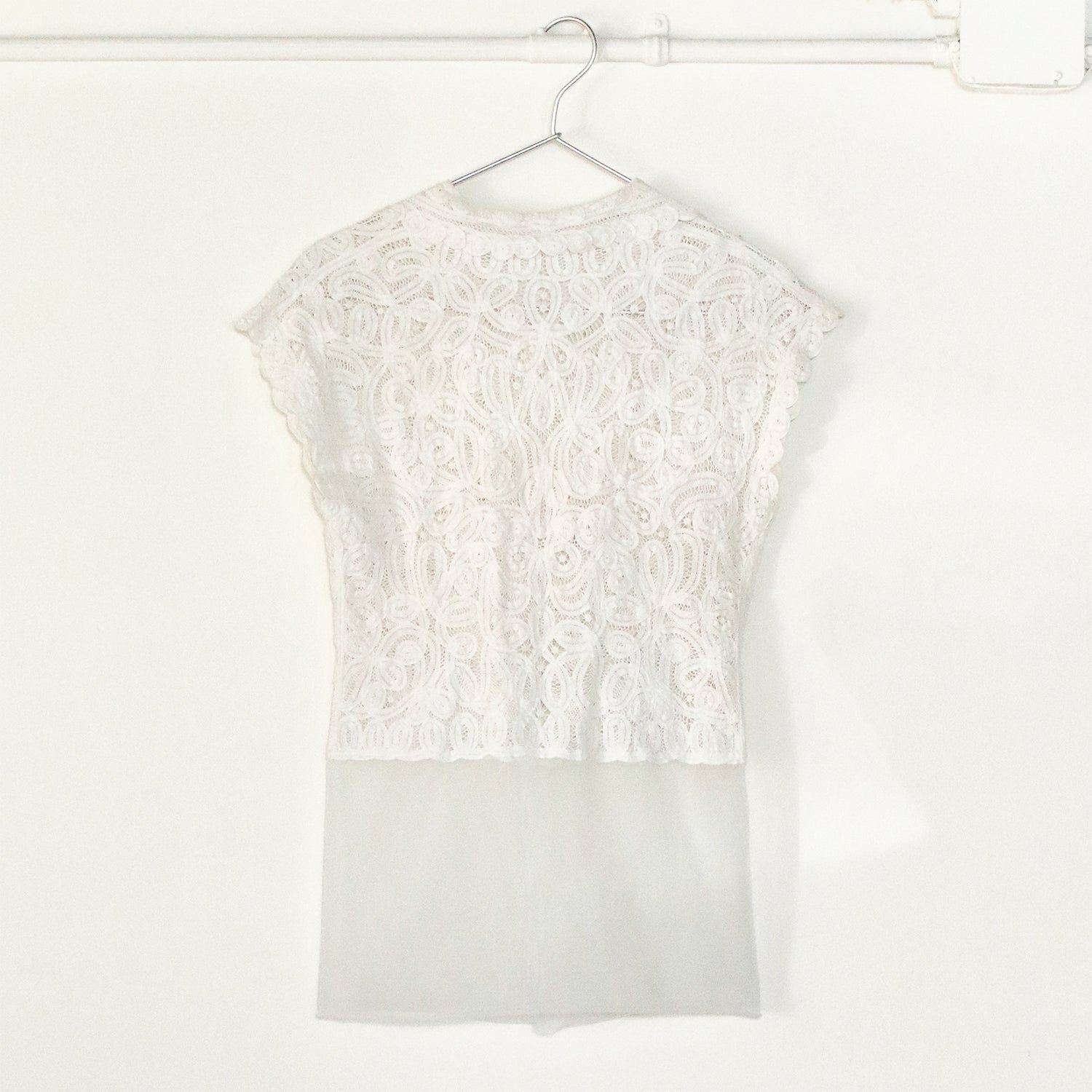 Laced Chiffon Top