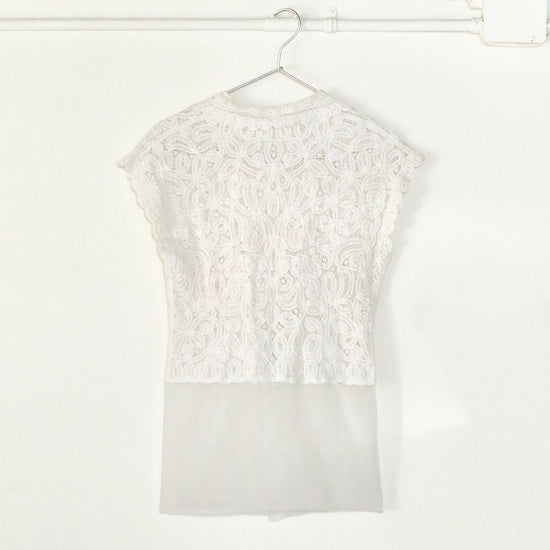 Laced Chiffon Top