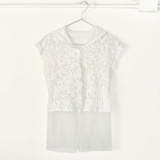 Laced Chiffon Top