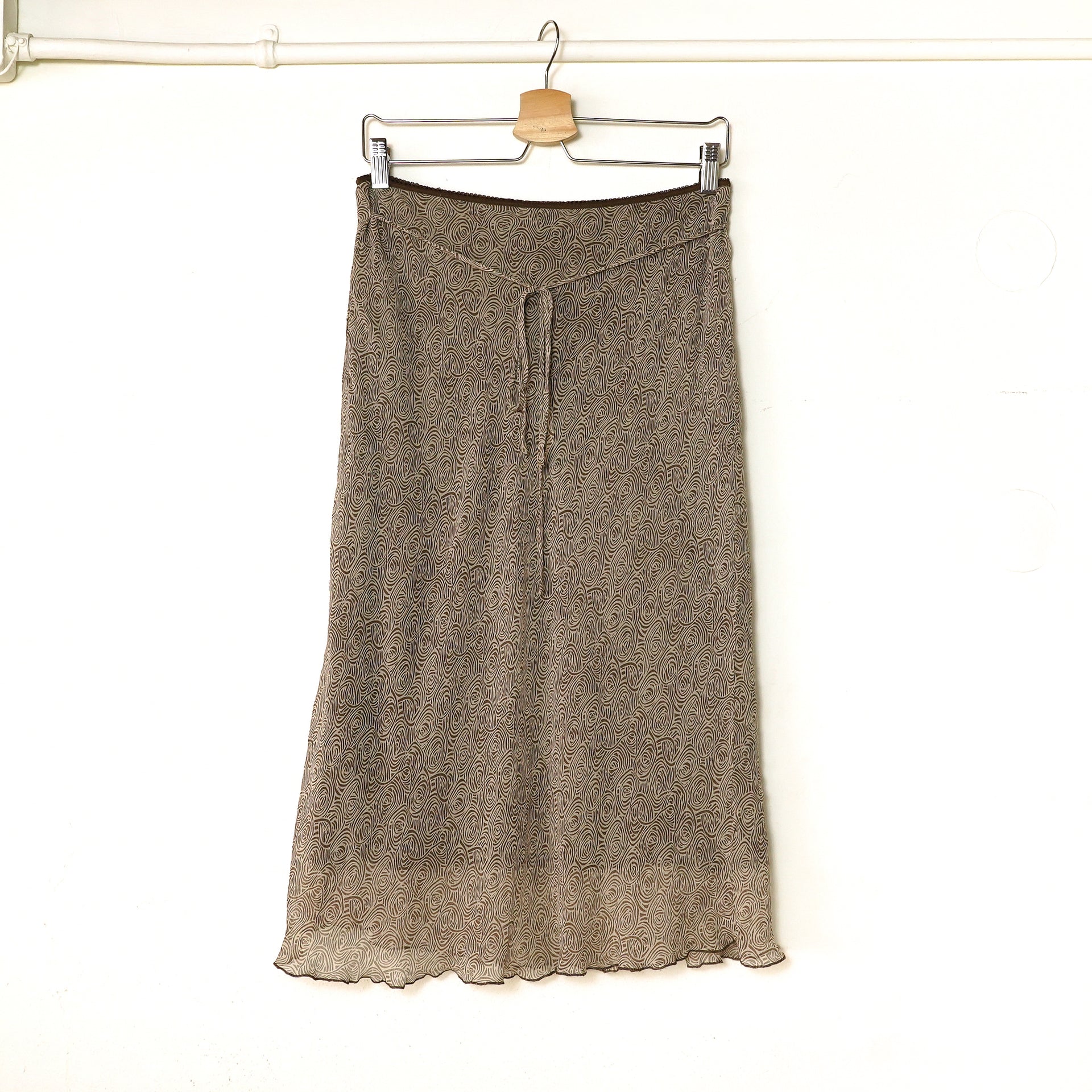 SPIRAL CHIFFON SKIRT