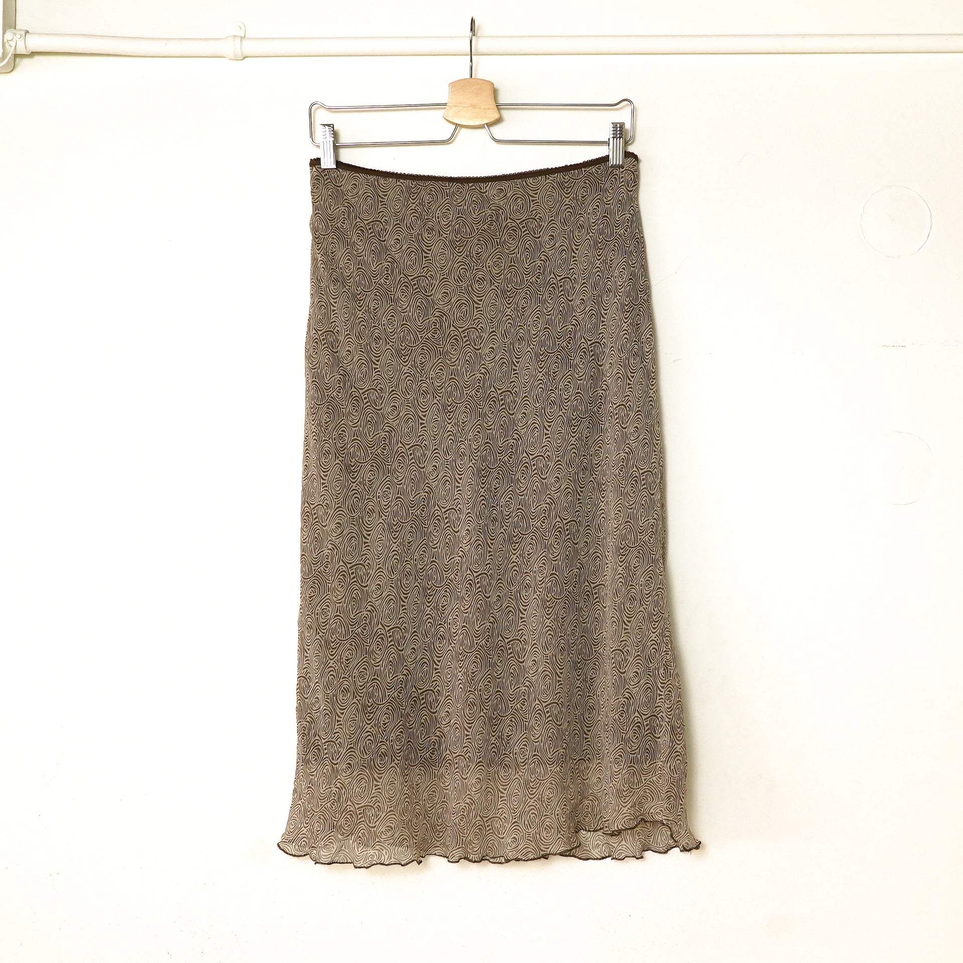 SPIRAL CHIFFON SKIRT