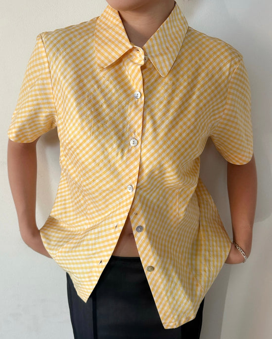 Yello Gingham Shirt