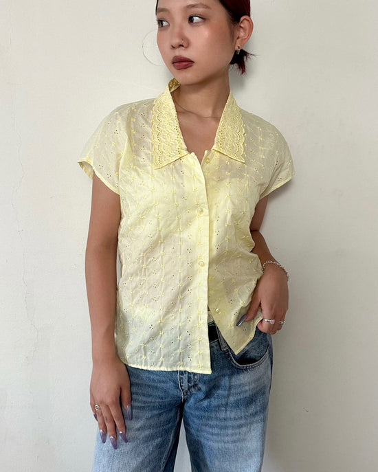 Yellow Laced Shirt