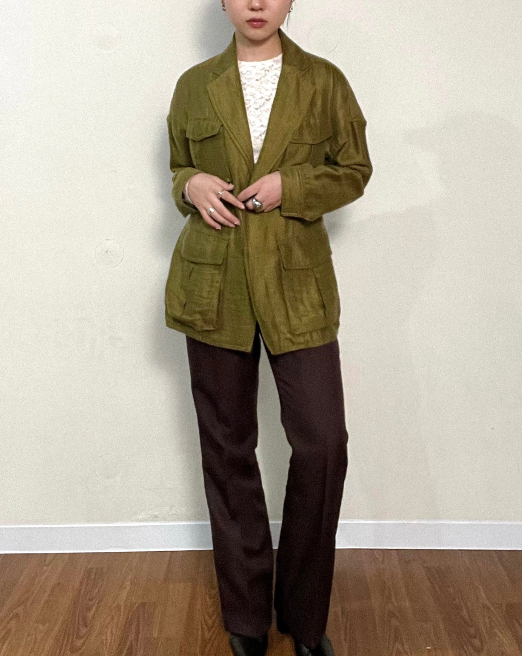 Khaki Shirt Jacket