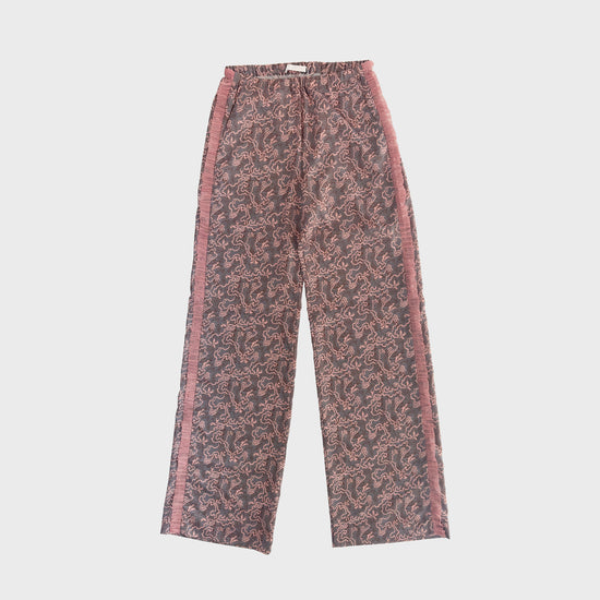 Abstract Pleated Pants [Pink]