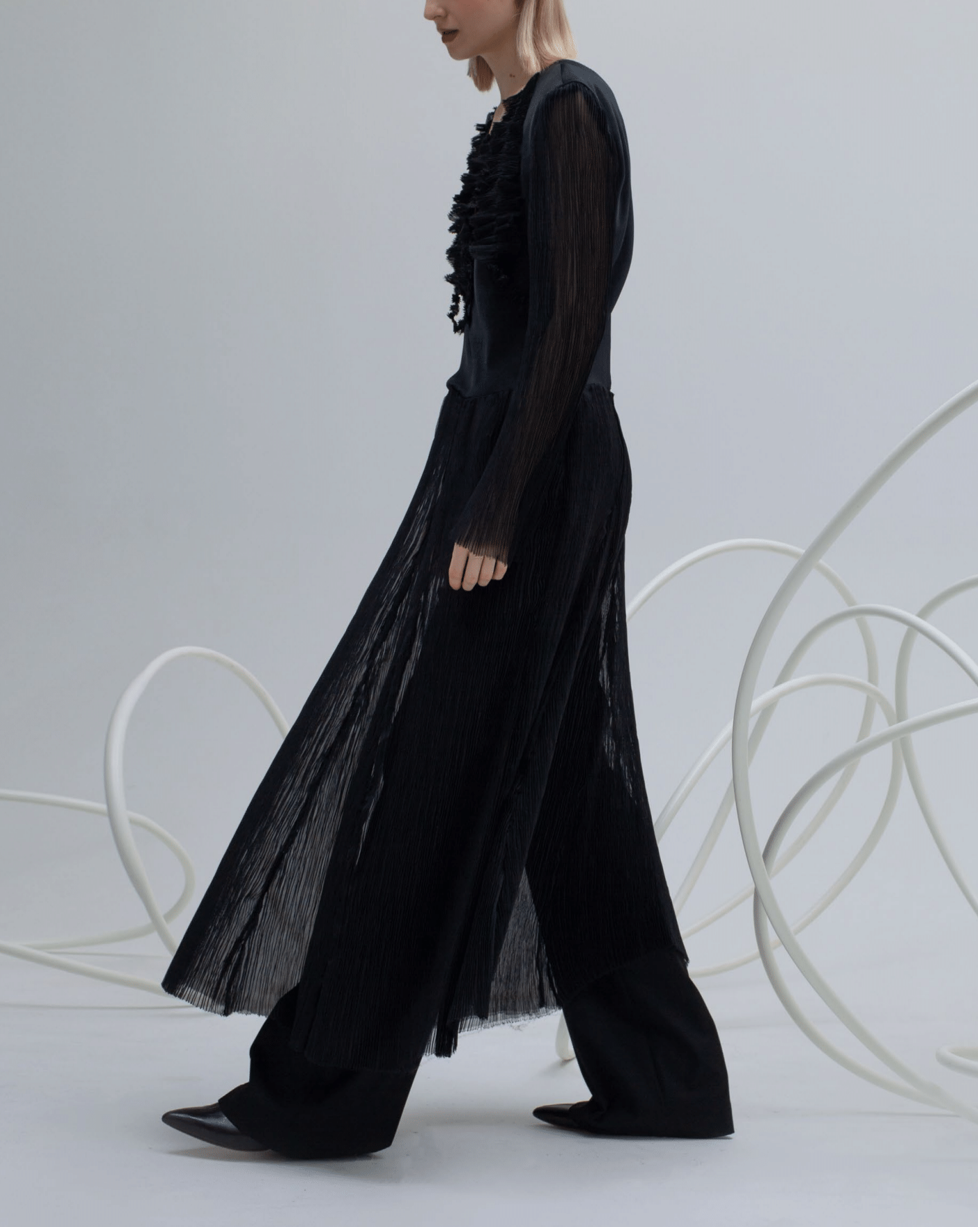 INSHADE Pleated Dress