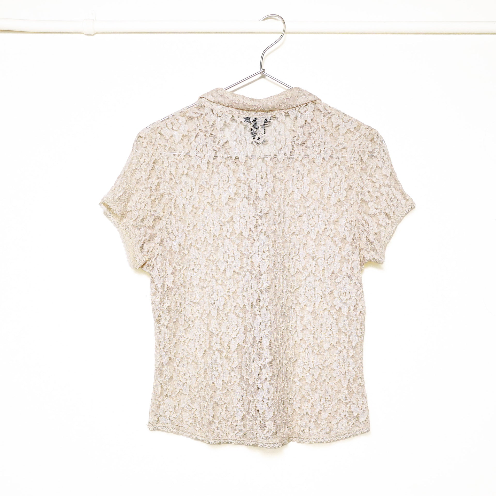 BEIGE LACE SHIRT