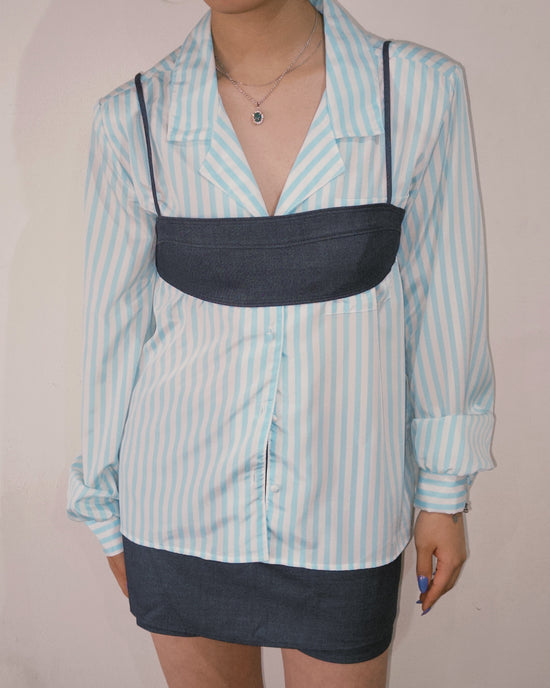 PIN STRIPE BLOUSE