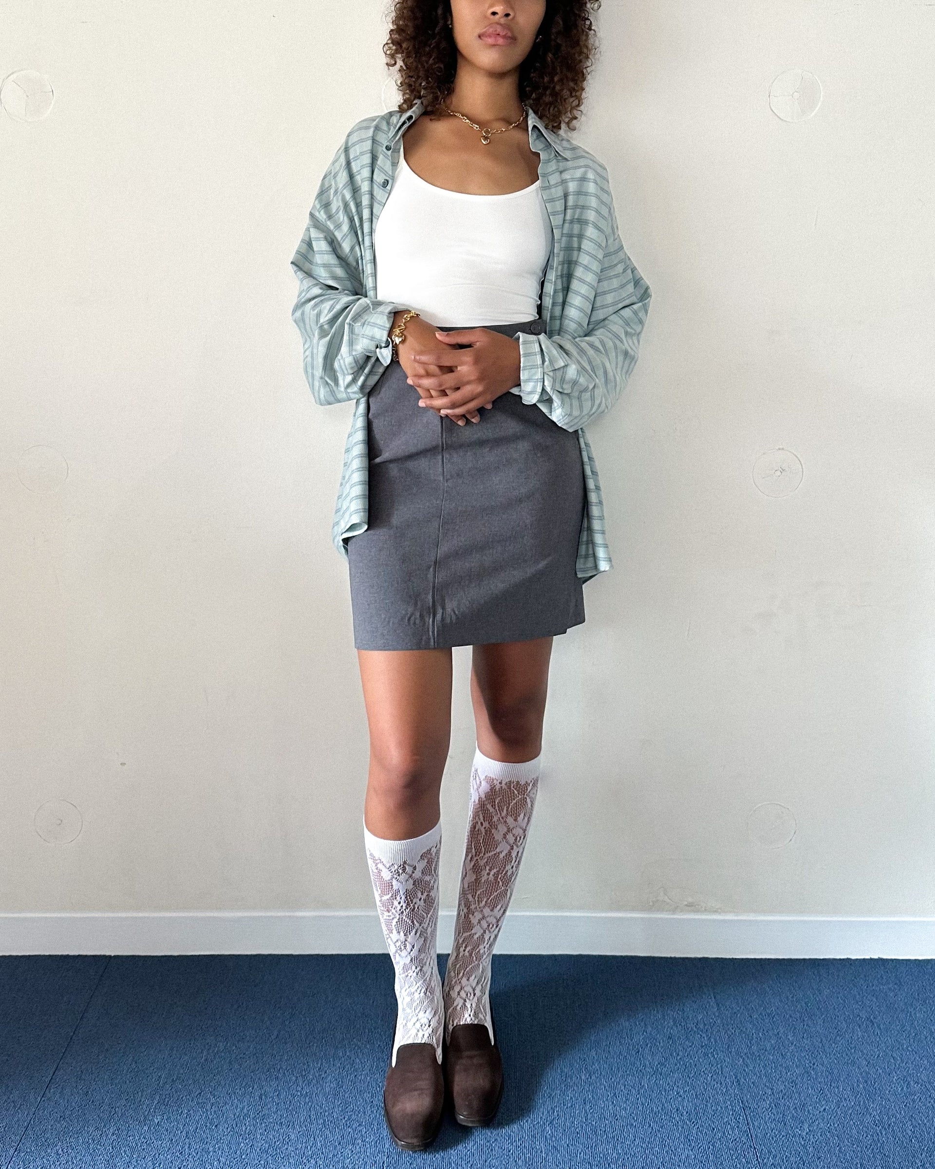 Vintage Benetton Gray Skirt