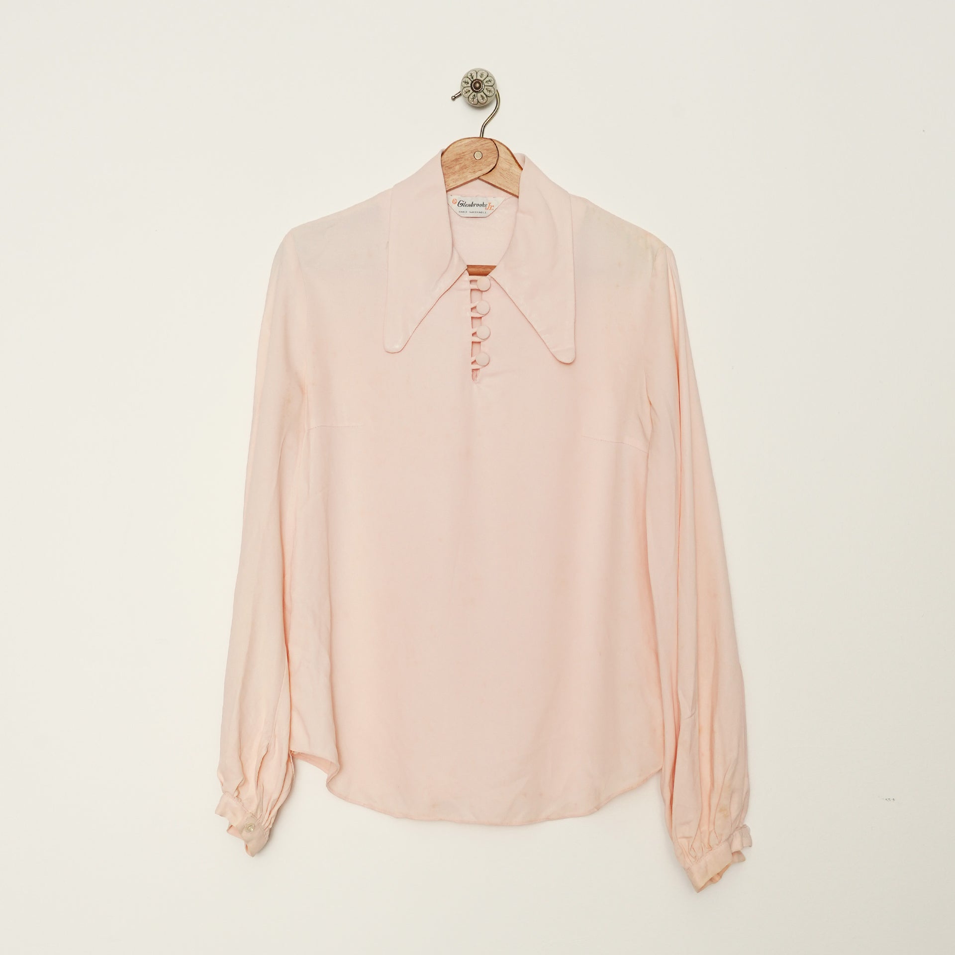 Pink button blouse