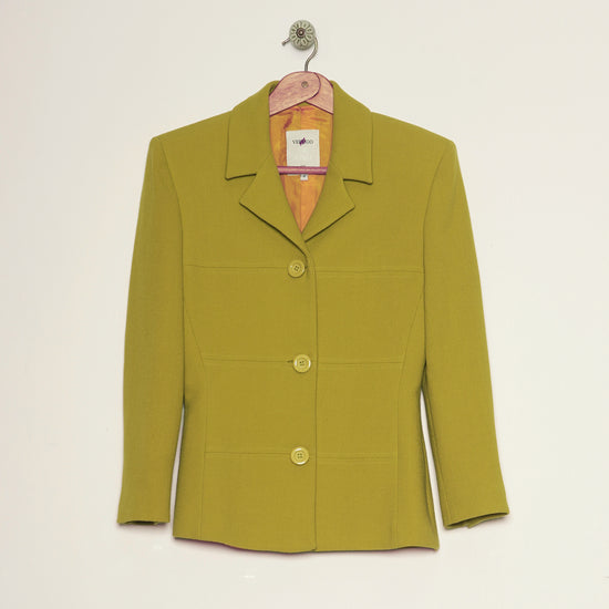 Lime Button Jacket