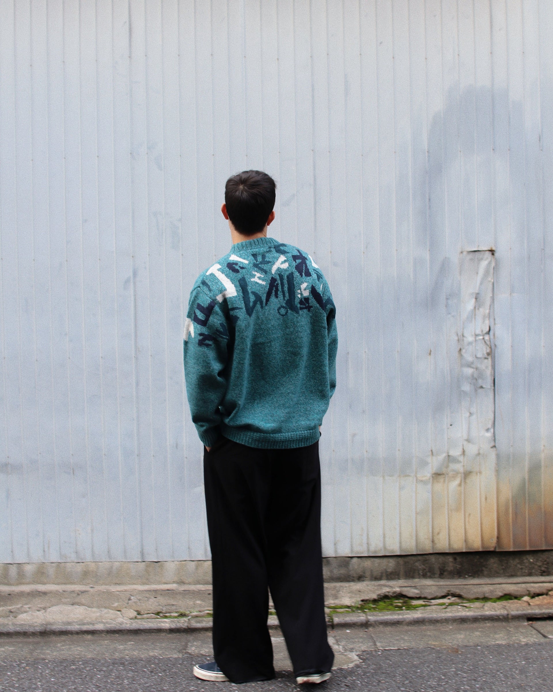 WABI SABI CREW NECK KNIT [EMERALD]