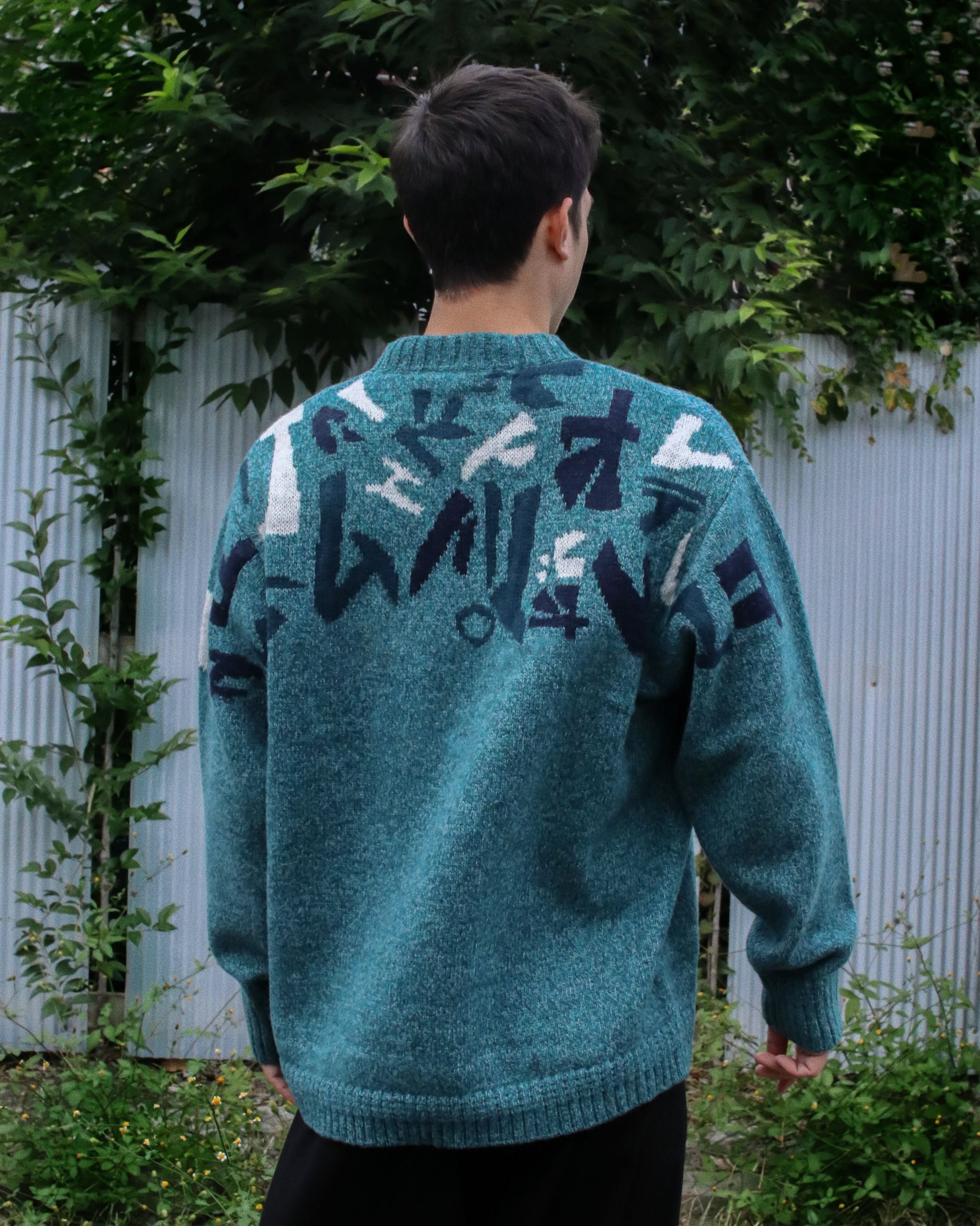 WABI SABI CREW NECK KNIT [EMERALD]