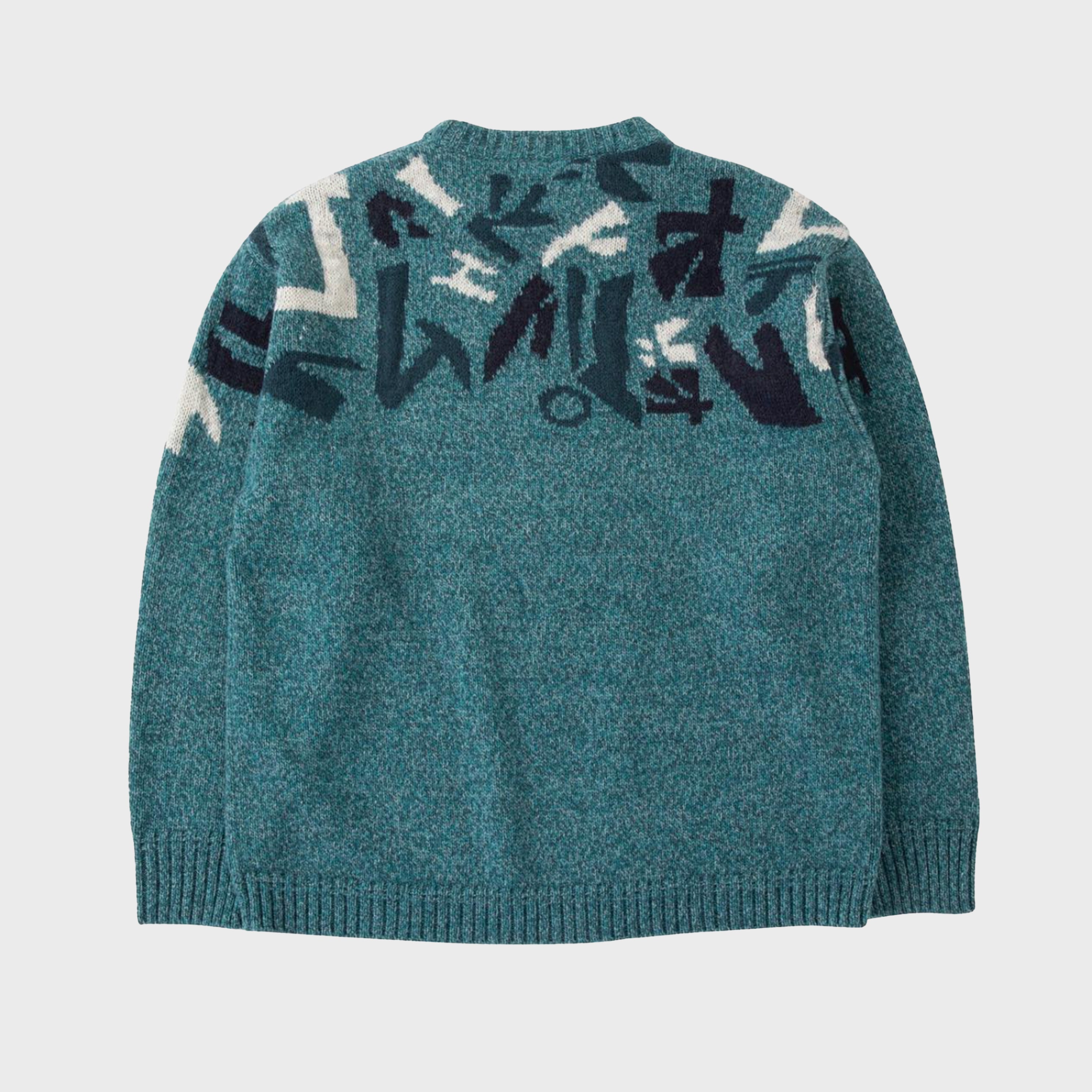 WABI SABI CREW NECK KNIT [EMERALD] - zuga port